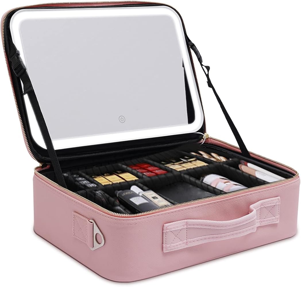 Maleta de Belleza con Espejo LED