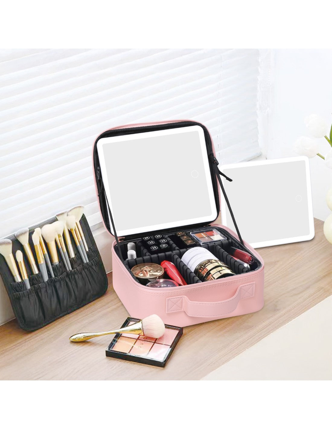 Maleta de Belleza con Espejo LED